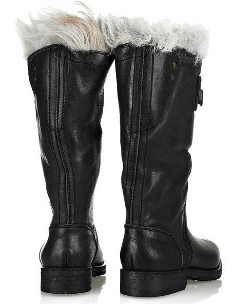 burberry fur lined boots