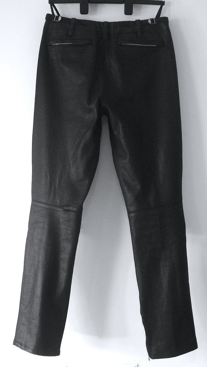 Helmut Lang 1999 Heavy Waxed Denim Biker Trousers – ENDYMA