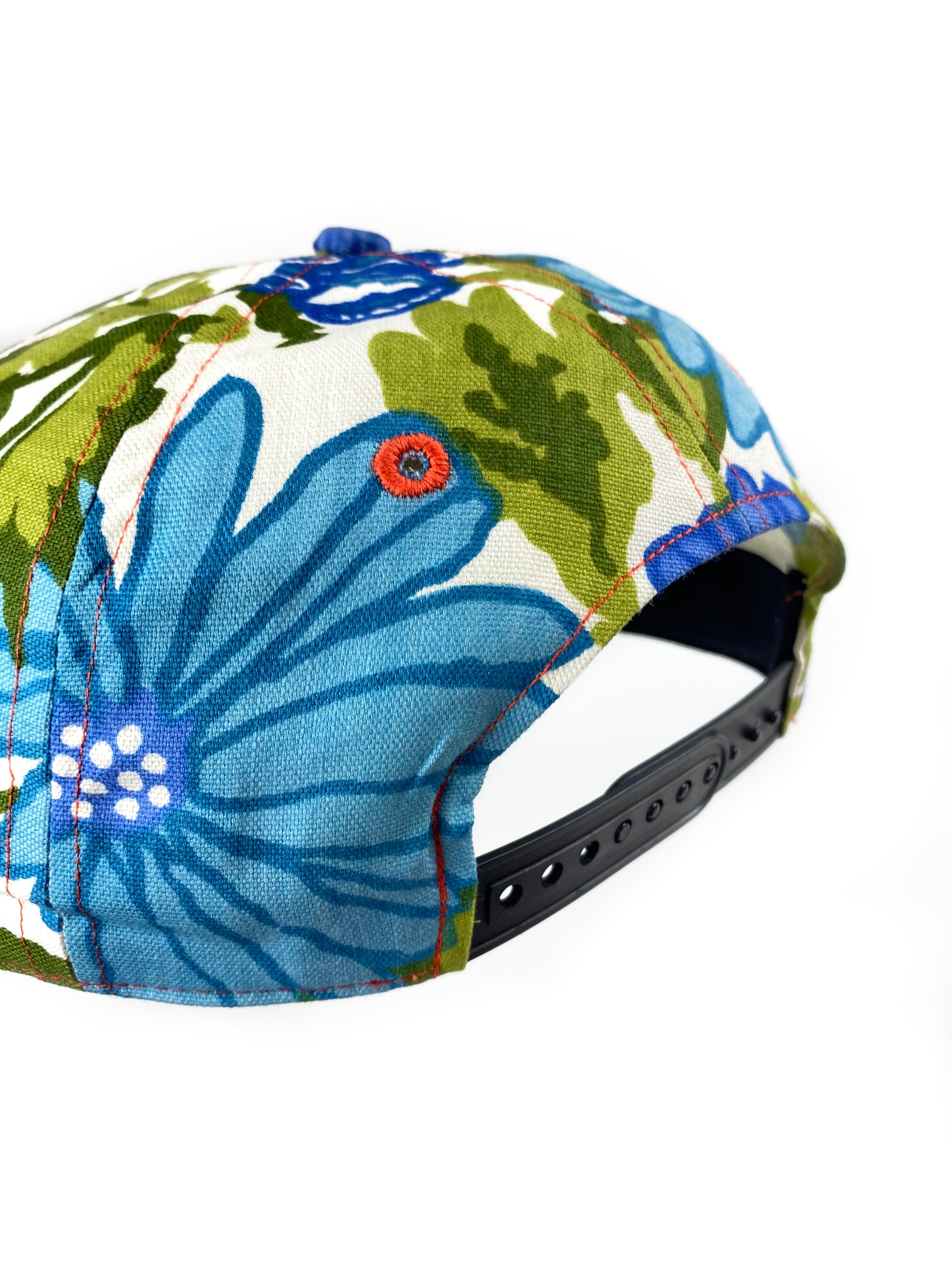 "Internet Blues" floral Hat - Late to the Party