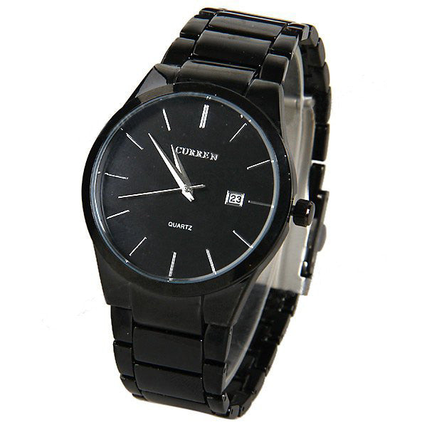 all black stainless steel watches