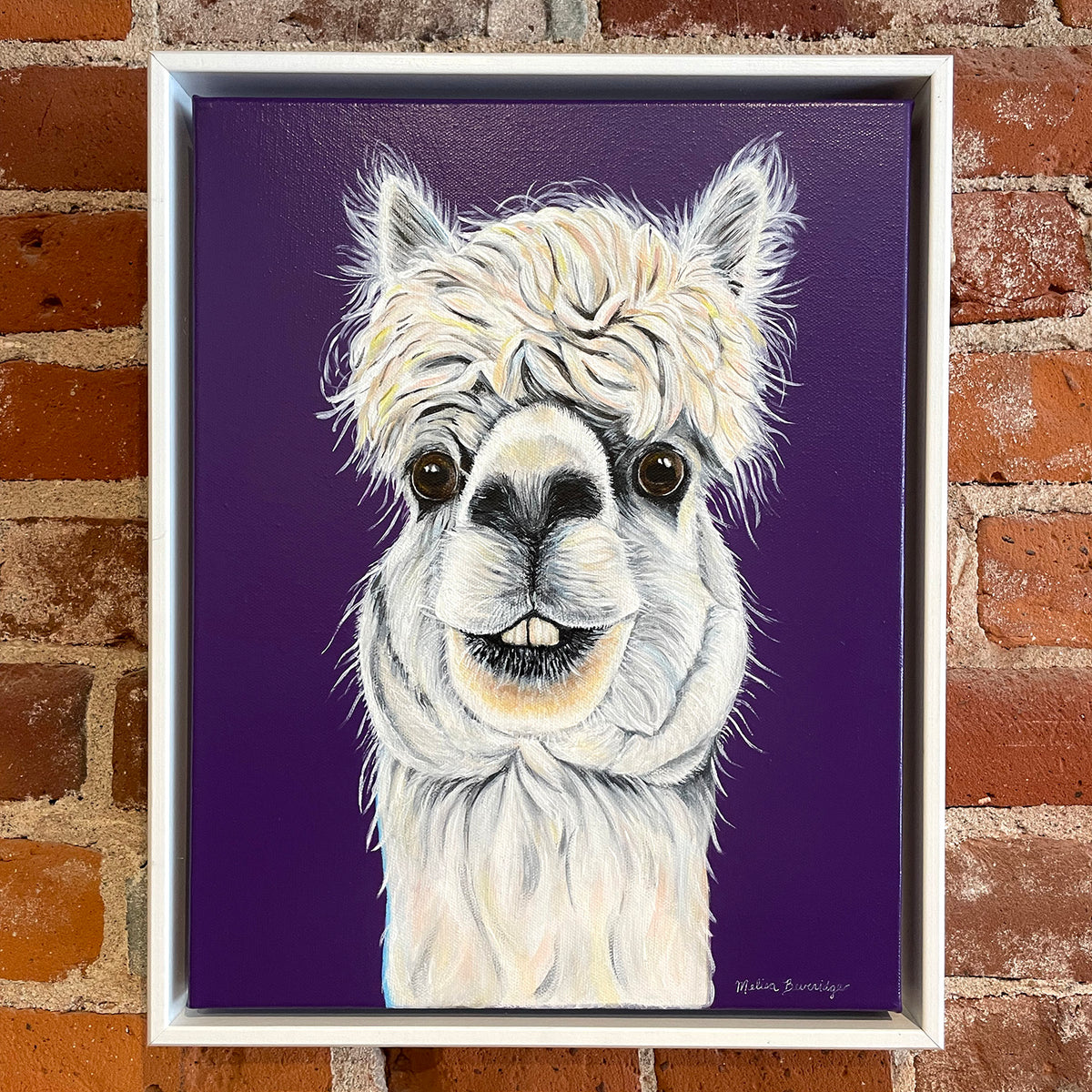 alpaca painting