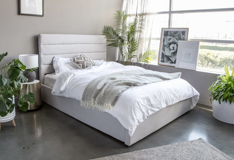 #SALE! Debbie Storage Single Bed – Tall Horizon Grey