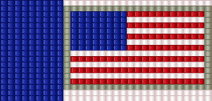 Beginning American Flag Loom