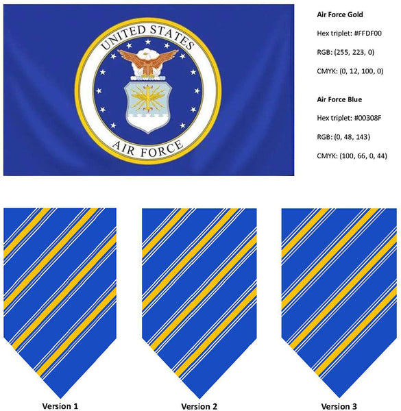 US Air Force flag colors