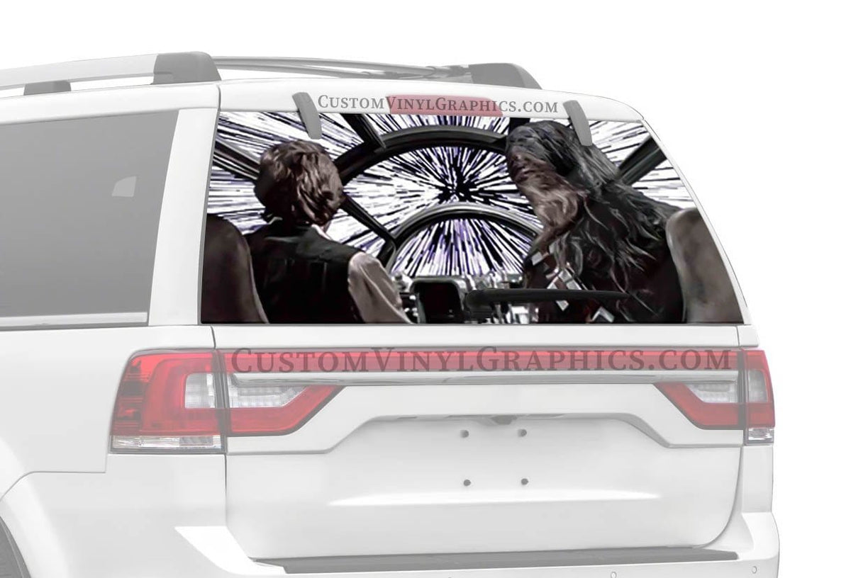 R2D2 Car Rear Window Graphic Decal Sticker Truck SUV Van Star Wars 081