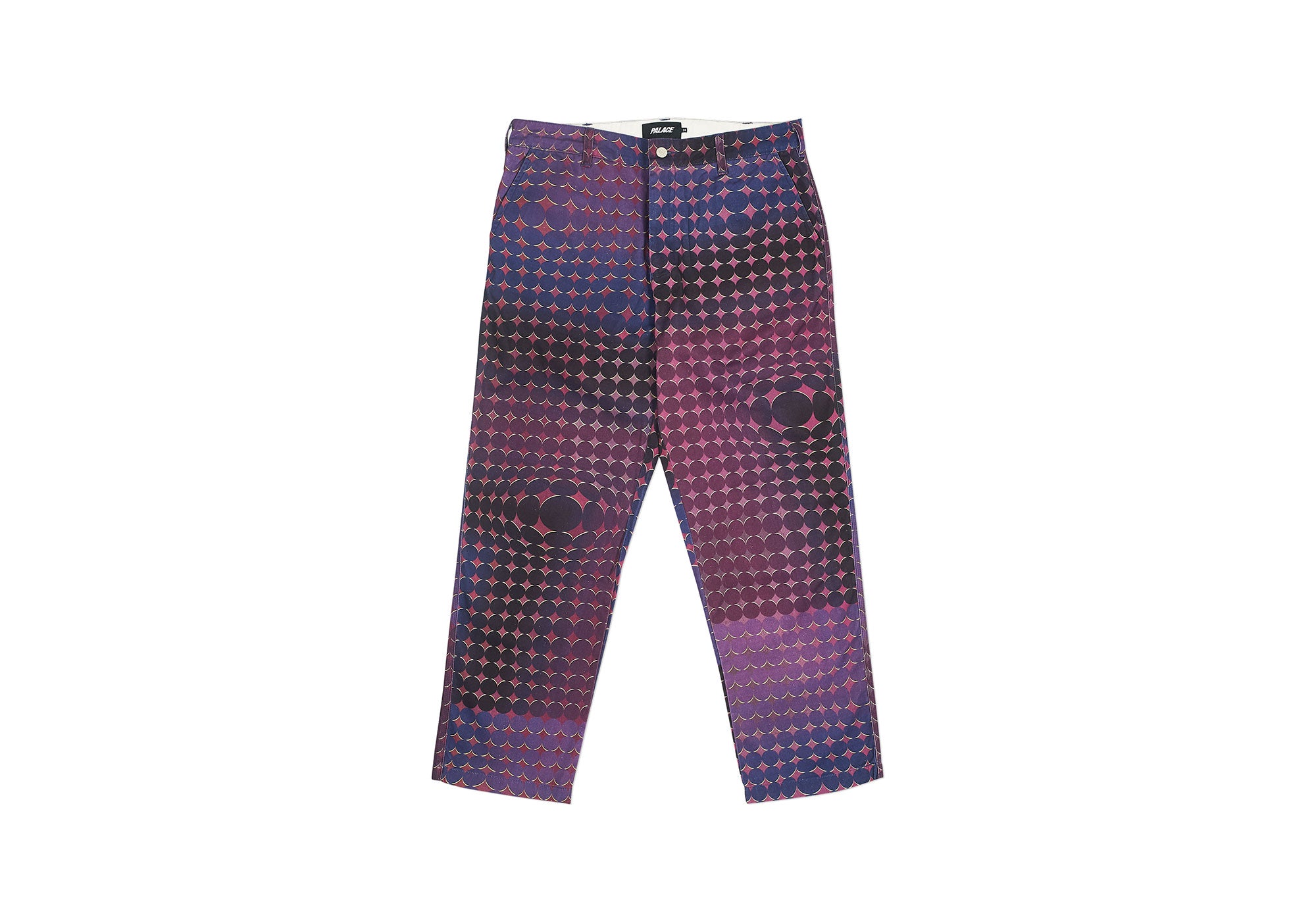 dots plain pant purple