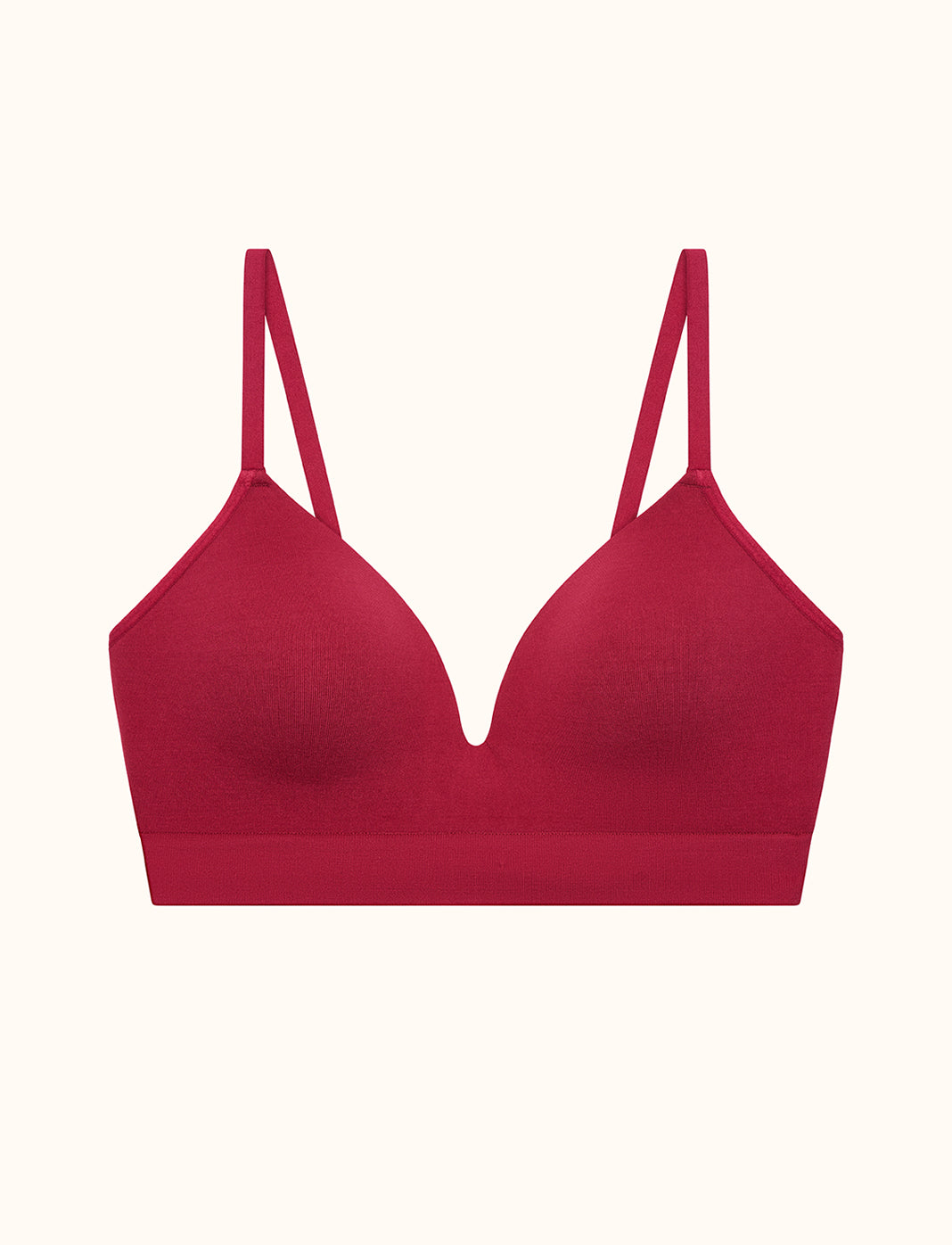 Bigersell Wirefree Bra with Support Woman Ladies Bra without Underwires  Vest Large Lingerie Bras Embroidered Everyday Bra Short Size Full-Coverage Wireless  Bra, Style 13043, Red 36B 