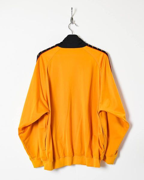 Vintage Polyester Plain Yellow Top - X-Large– Domno