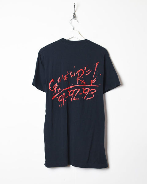 Vintage 90s Black Guns N' Roses Graphic T-Shirt - Large Cotton