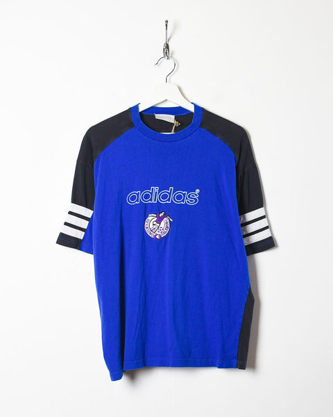 Actualizar Centímetro Hito Vintage 90s Blue Adidas SV Casino Salzburg T-Shirt - Small Cotton– Domno  Vintage