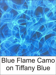 Blue Flame Camo on Tiffany Blue