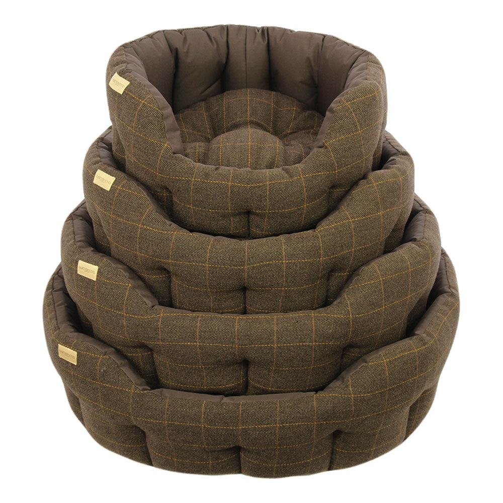 tweed dog beds