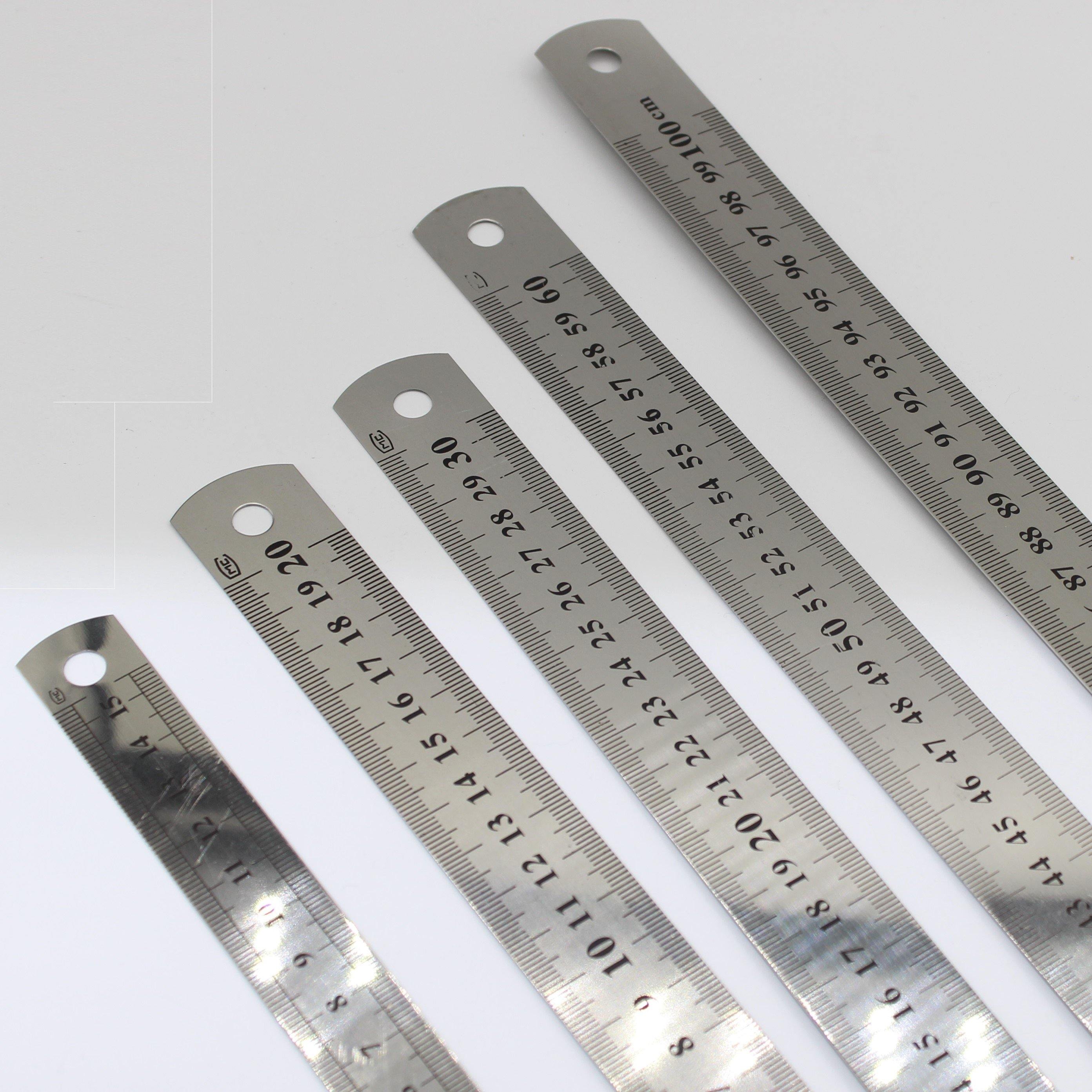 Lil Bezighouden twaalf Stick Metal Ruler (verkrijgbaar in 15 20 30 60 en 100cm)  hotlattemeetlaatmetaalmetalmetalennewPMsamsilbersilverzilver – ACCESSOIRES  LEDUC