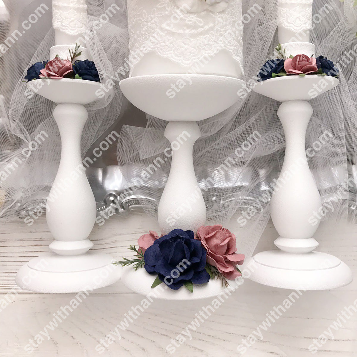 personalized wedding candle holders