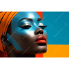Xxl Wandbild Afrikanische Frau Mit Turban Querformat Motivvorschau