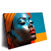 Xxl Wandbild Afrikanische Frau Mit Turban Querformat Produktvorschau Seitlich
