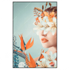 Xxl Wandbild Florales Frauenportraet Viola Hochformat Produktvorschau Frontal