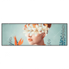 Xxl Wandbild Florales Frauenportraet Viola Panorama Produktvorschau Frontal