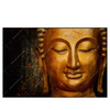 Xxl Wandbild Laechelnder Buddha In Gold Querformat Produktvorschau Frontal