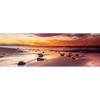 Xxl Wandbild Sonnenuntergang Am Strand Mit Felsen Panorama Motivvorschau