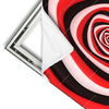 Xxl Wandbild Spirale In Rot Weiss Schwarz Querformat Materialvorschau