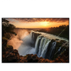 Xxl Wandbild Wasserfall Bei Abendsonne Querformat Produktvorschau Frontal