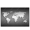Xxl Wandbild Weltkarte Edelstahloptik Querformat Produktvorschau Frontal