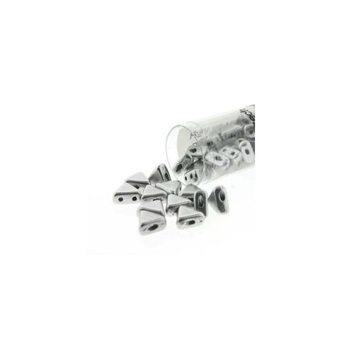 6mm Kheops par Puca Beads 9g - Silver Aluminum Matte