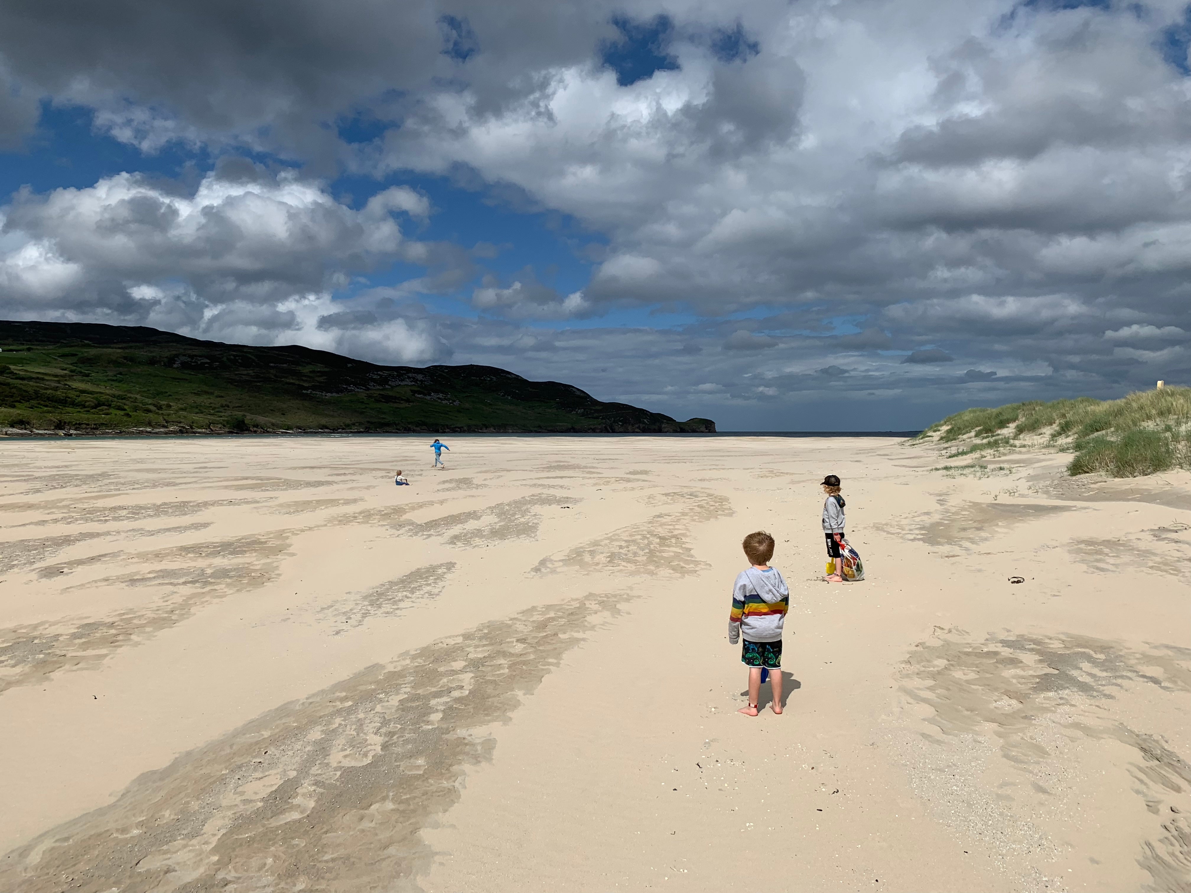 Little members of the SteamLine family on a road-trip to Donegal, a beloved destination on Ireland's northernmost coast.