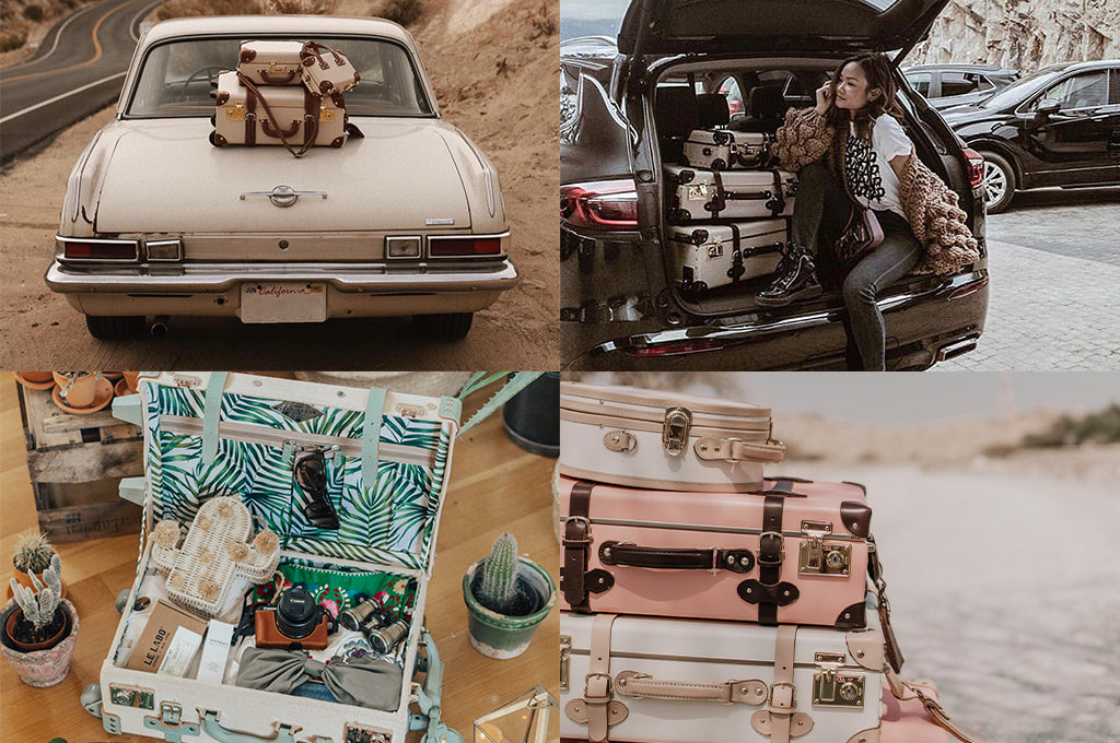 Pretty Little Fawn road trips with The Diplomat; Victoria Hui carries The Architect; Madeline Lu keeps it green with The Editor in Teal; Aida Đapo Muharemović creates a SteamLine stack of the Sweetheart and Artist in Pink.