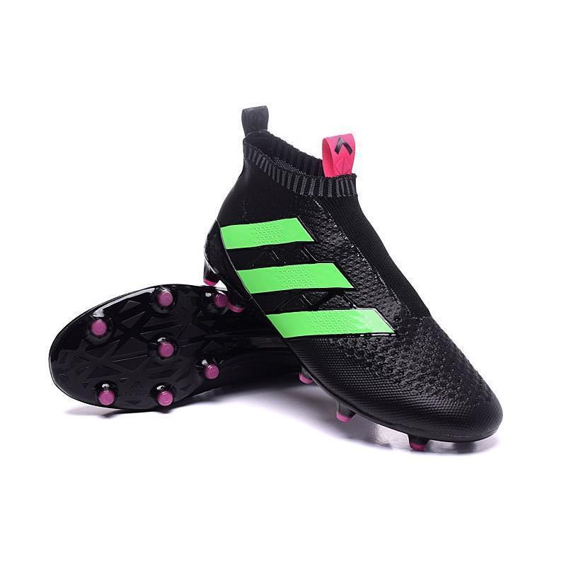 Adidas Ace 16+ Purecontrol FG Black Pink Solar Green –
