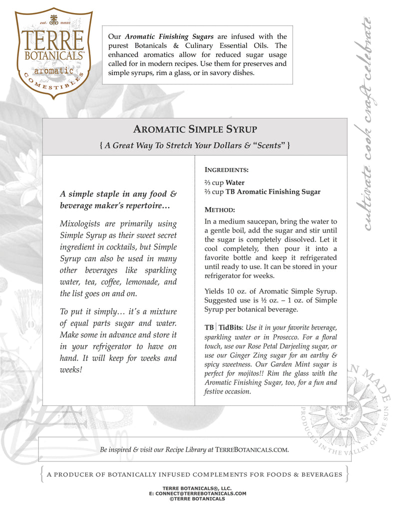Aromatic Simple Syrup