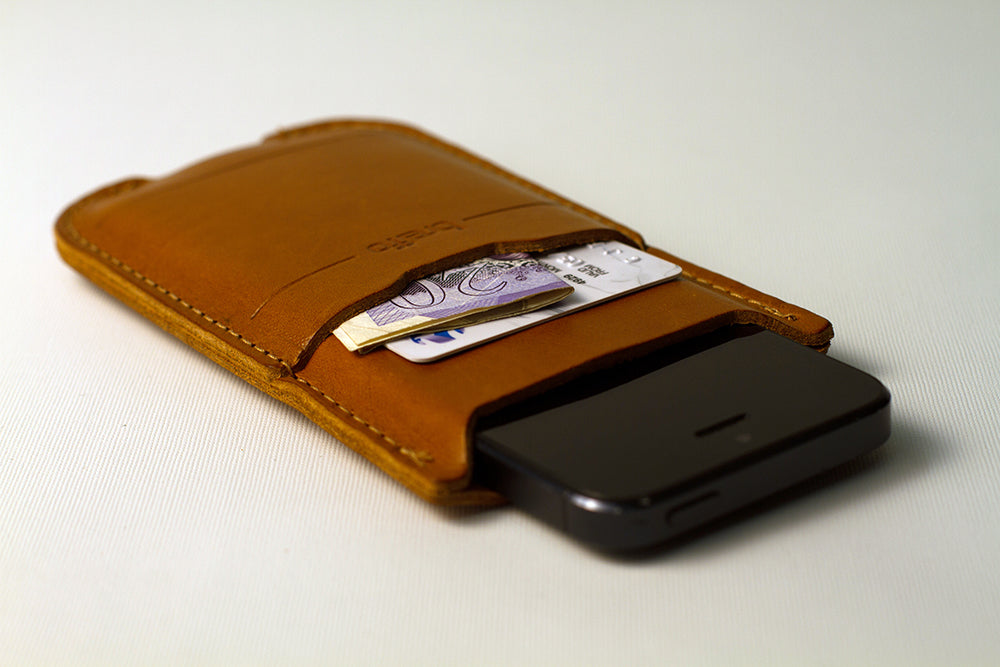 iPhone 5/5S Leather Sleeve Front Pouch