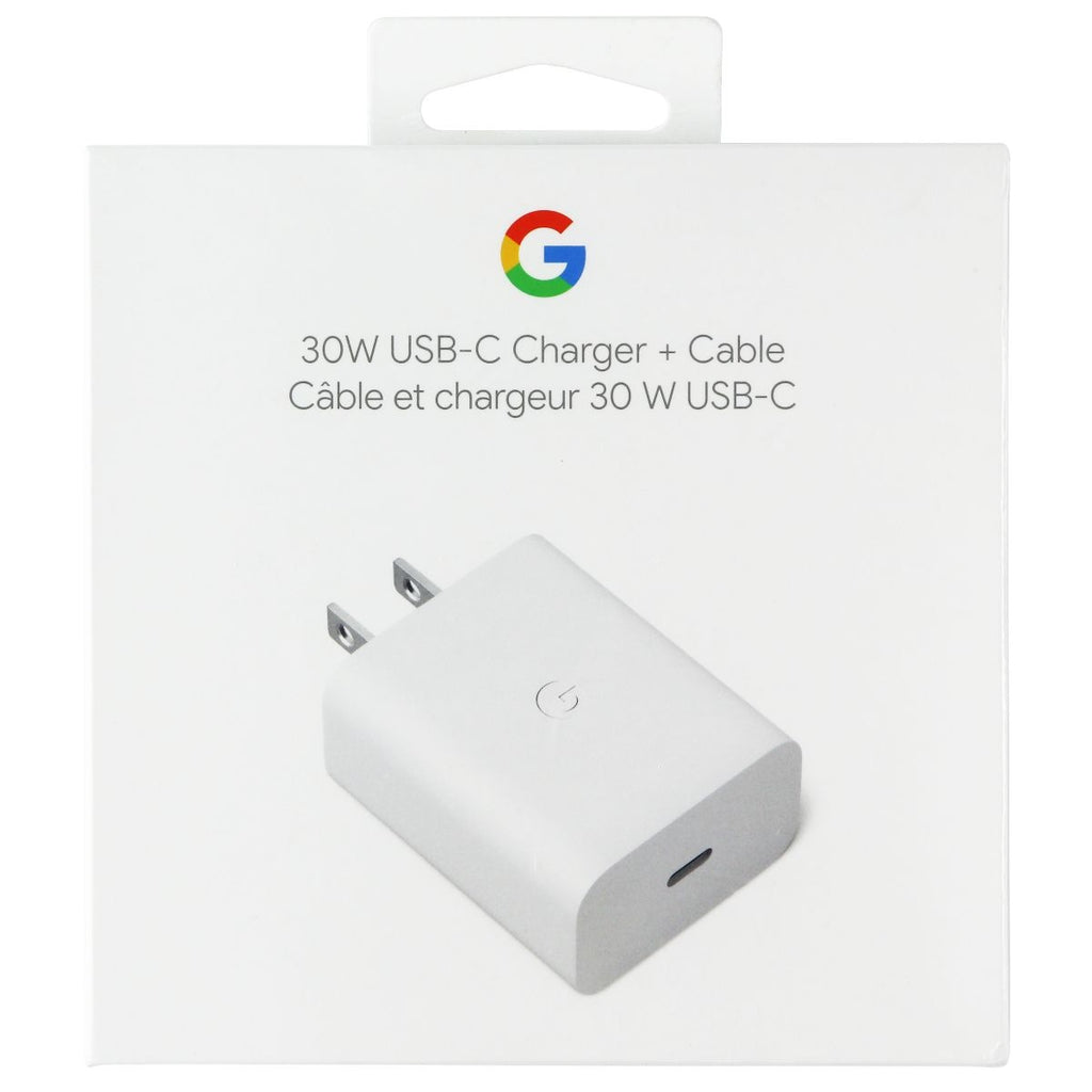 Google 30W Fast USB-C Charger and Cable White (G9BR1)