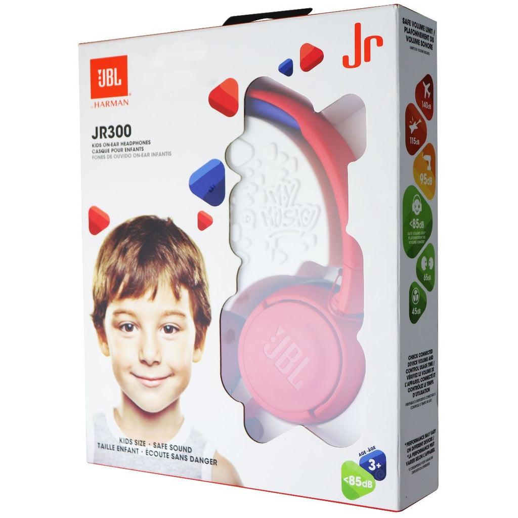 JBL JR 300 On-Ear Headphones Kids with Safe Sound Technology - Red