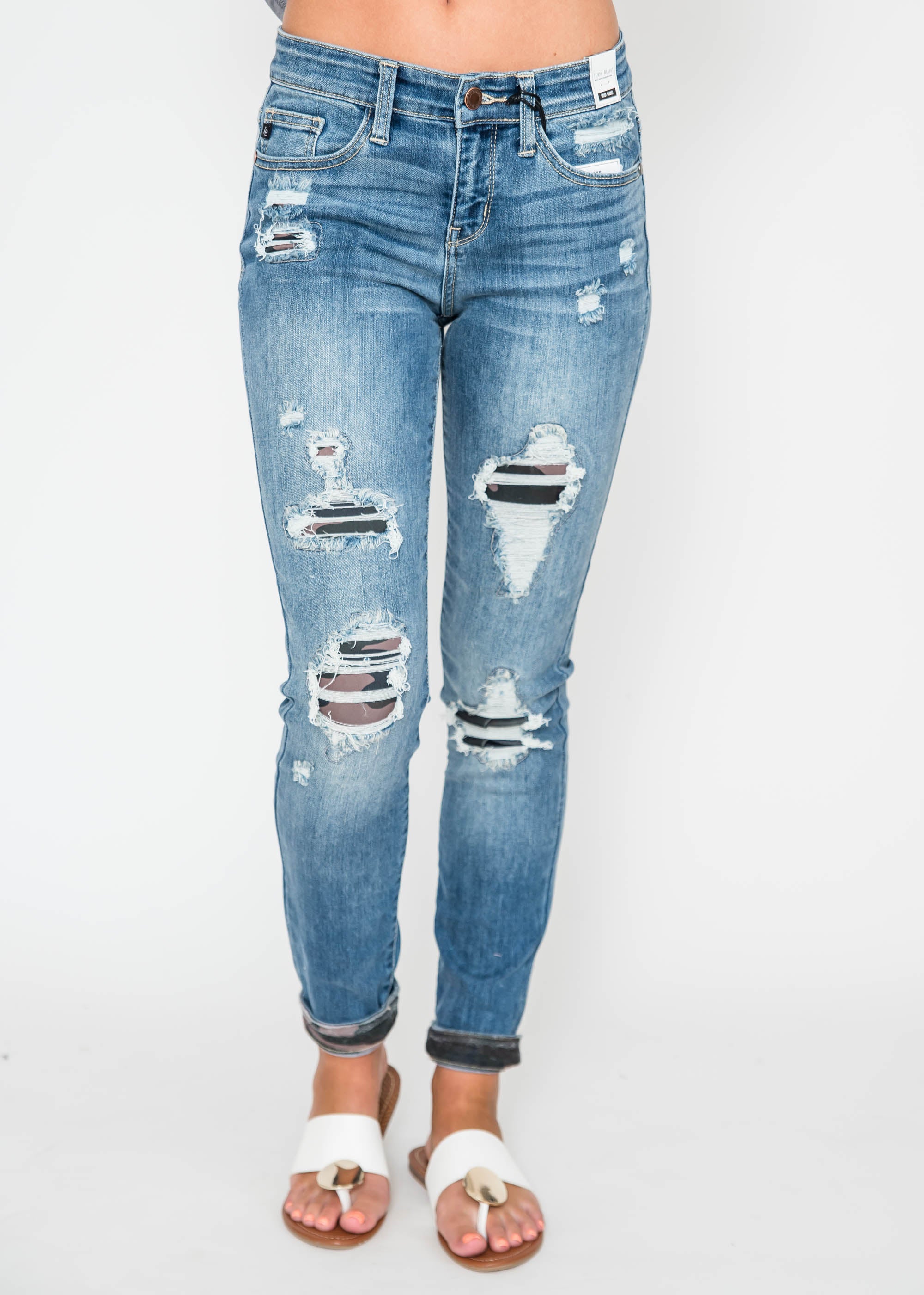 judy blue camo patch jeans