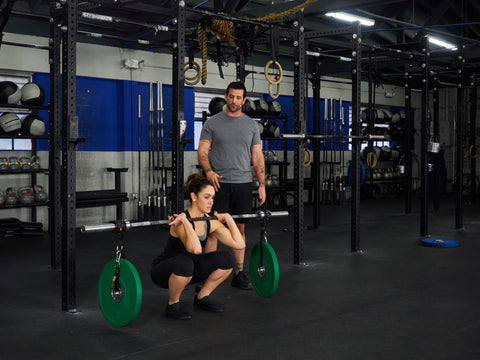 stability front squat with syn rings