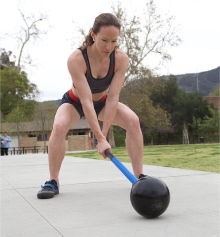 Rose wetzel with the Core Hammer sledgehammer workout