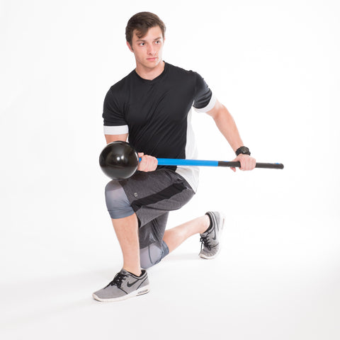 Fitness sledgehammer and rotational strength exercises 