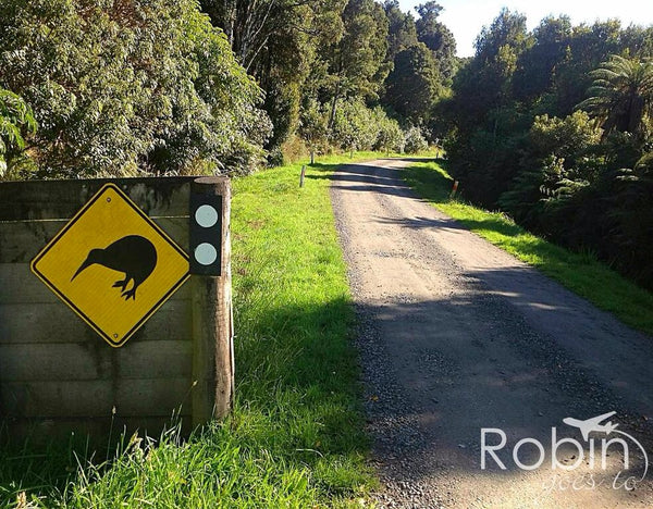 Kiwi sign, Stewart Island, New Zealand