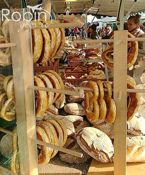 Pretzels at market, Salzburg, Austria