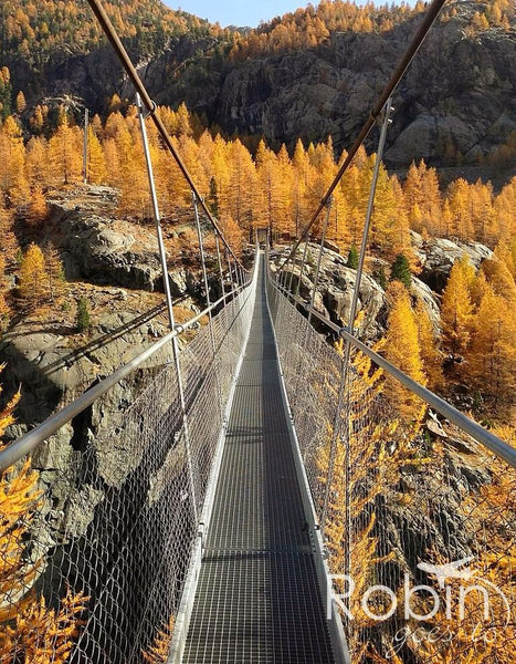 Suspension bridge, Zermatt Valley, Switzerland