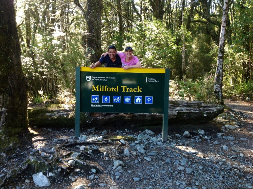 Milford Track sign, New Zealand