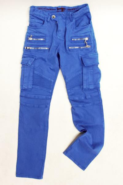 blue cargo jeans