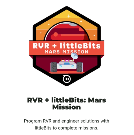 Illustration of RVR and littleBits Mars Mission.