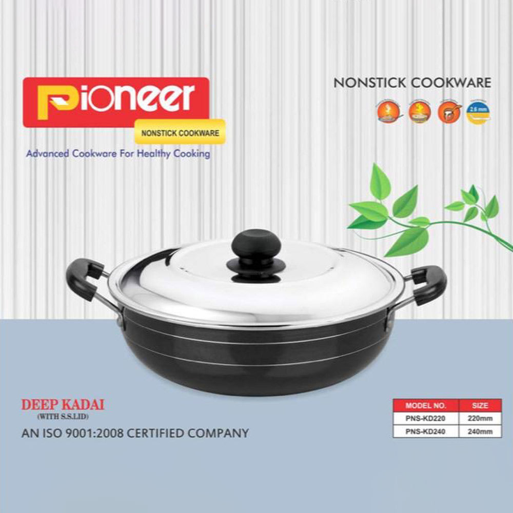 PIONEER Deep Kadai Non Stick Cookware – Lada Trade Centre Sri Lanka