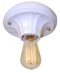 White Porcelain Art Deco Light