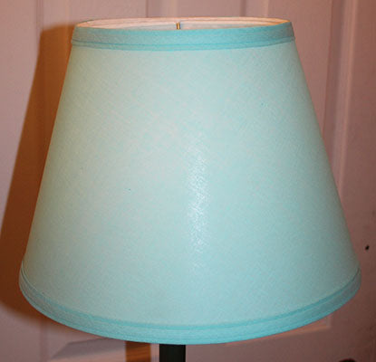 aqua blue lampshade