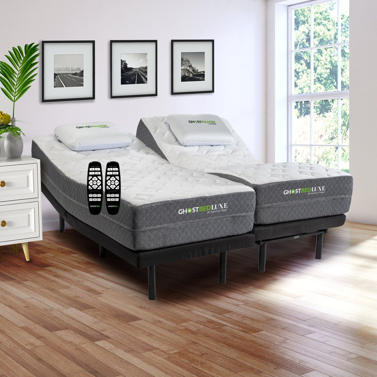 GhostBed Split King Mattress & Adjustable Bed Set GhostBed®