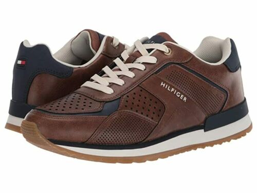 tommy hilfiger brown sneakers